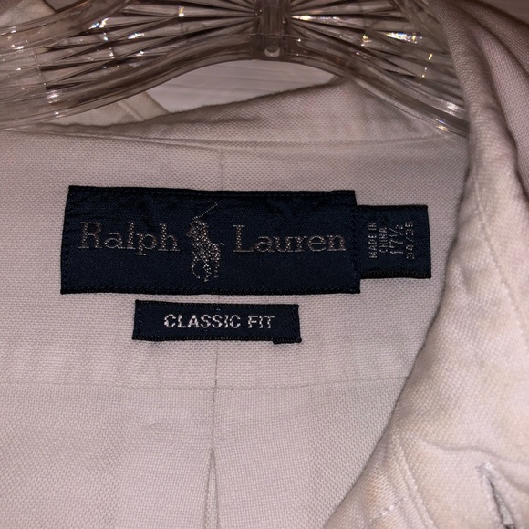 Ralph Lauren white classic fit long sleeve button up - Picture 4 of 7